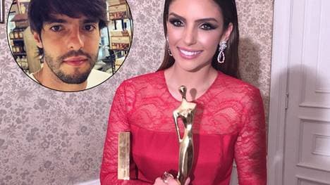 Liebesgrüße aus Orlando: Kaka ist mächtig stolz auf seine Frau.