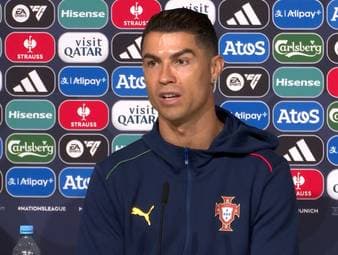 Cristiano Ronaldo spricht vor dem Finale der Nations League gegen Spanien über Lamine Yamal. Der Portugiese äußert dabei eine eindringliche Bitte.