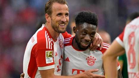 Harry Kane bedankt sich bei Alphonso Davies für die Vorarbeit