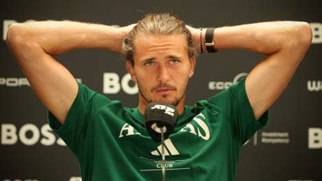 Alexander Zverev bei seiner PK in Stuttgart