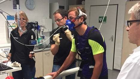 Mario Götze bei Leistungstests an der Sporthochschule Köln