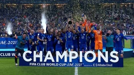 Kai Havertz (r.) und der FC Chelsea gewannen das Finale der Klub-WM gegen Palmeiras 