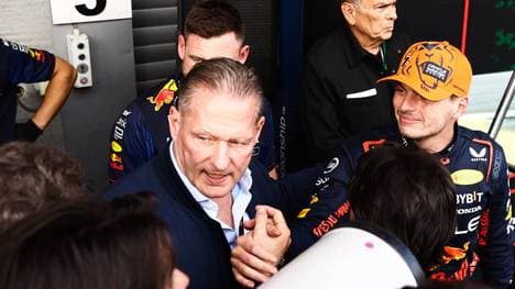 Max Verstappen (r.) gemeinsam mit Vater Jos (l.)