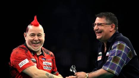 Peter Wright und Gary Anderson nehmen an der Unibet Premier League Darts teil