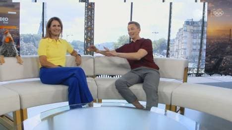 Die ZDF-Moderatoren Jochen Breyer und Kathrin Müller-Hohenstein erlebten eine Panne bei der Tennis-Übertragung 