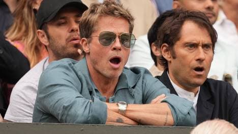Brad Pitt war Stargast des Wimbledon-Finals