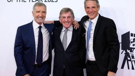 Die Liverpool-Legenden Graeme Souness (l.), Kenny Dalglish (m.) und Alan Hansen (r.)