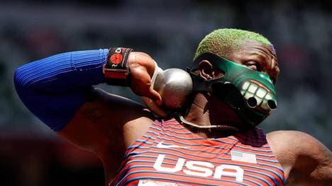 Raven Saunders gewann in Tokio Silber im Kugelstoßen