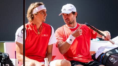 Mischa Zverev (r.) spielt desöfteren mit seinem Bruder Alexander Doppel