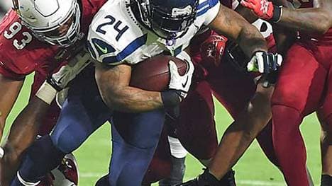 Marshawn Lynch gewann mit Seattle in der vergangenen Saison den Super Bowl