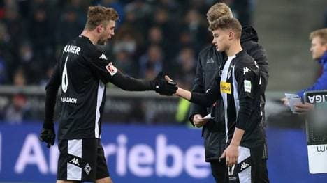 Christoph Kramer (l.) und Michael Cuisance (r.) spielten zusammen bei Gladbach