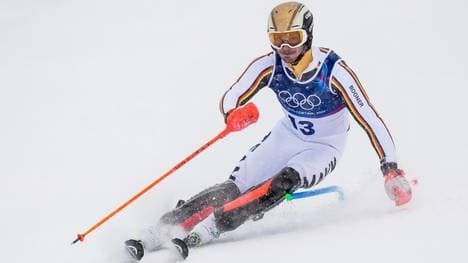 Linus Straßer im Olympia-Slalom von Bormio 