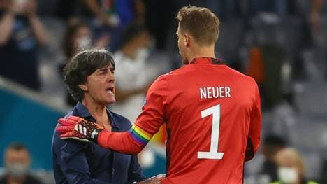 Löw (l.) und Neuer holten 2014 gemeinsam den WM-Titel 