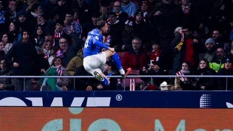 Borja Mayoral feiert ein Tor für Getafe überschwänglich