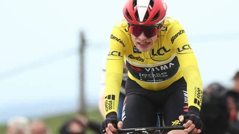 Vingegaard mit blutiger Lippe