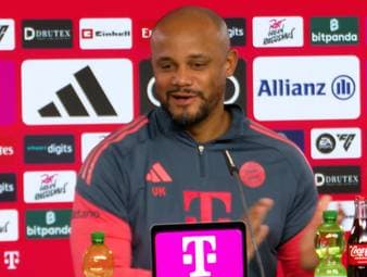 Michael Olise räumte im Pokal-Spiel gegen RB Leipzig fast seinen eigenen Coach ab - doch der Trainer reagiert amüsant auf die Aktion. 