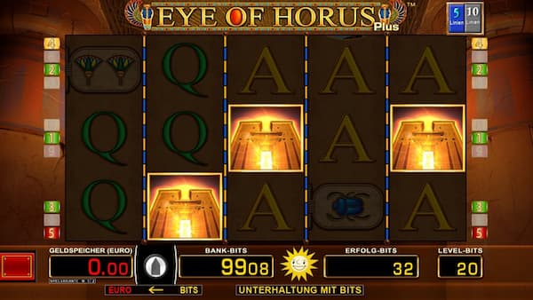 Eye of Horus - so sieht das Spiel aus