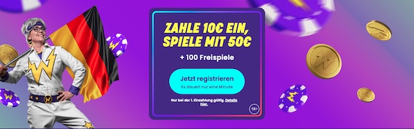 Aktueller Wildz Neukundenbonus