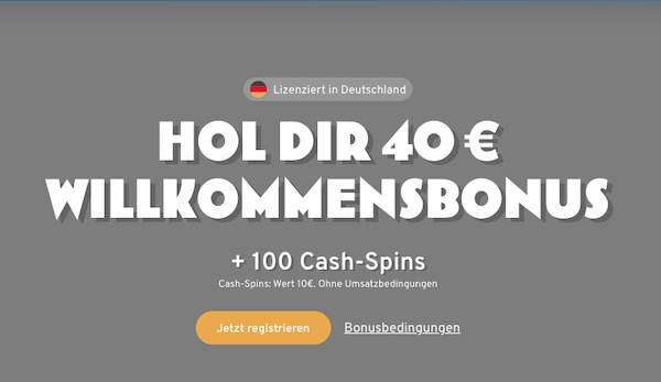 400% Anmeldebonus bei Wunderino