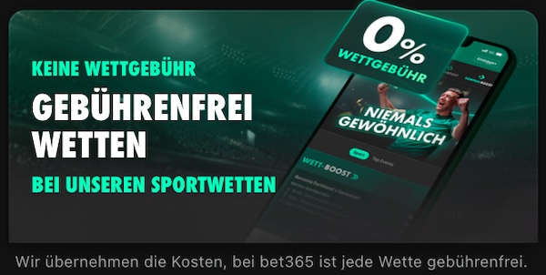 Wetten ohne Steuer bei Bet365