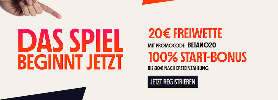 Sichere dir mit dem Betano Promo Code eine Freebet