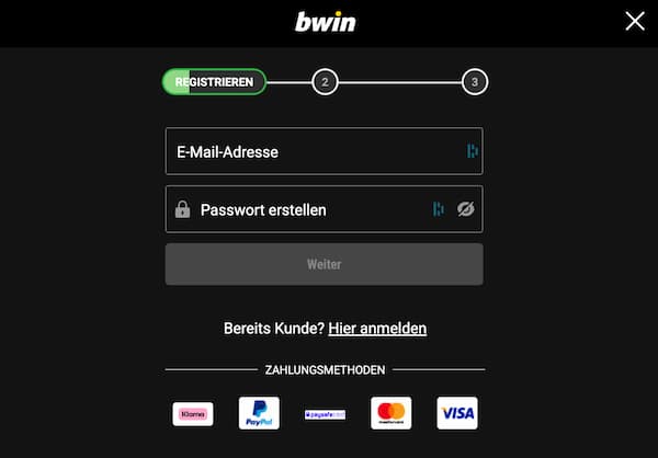 In wenigen Schritten die Bwin Registrierung vollziehen