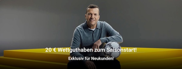 20€ Guthaben von Interwetten zum Saisonstart 2026