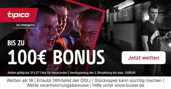 Bis zu 100 € Tipico Bonus