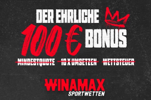 Bis zu 100 € Neukundenbonus von Winamax sichern