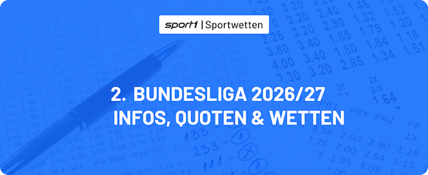 Wetten & Quoten zur 2. Bundesliga 2026/27