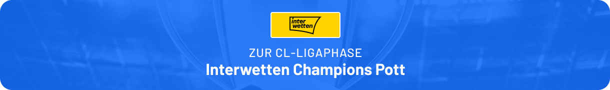 Beim Interwetten Champions Pott bis zu 250.000 € gewinnen