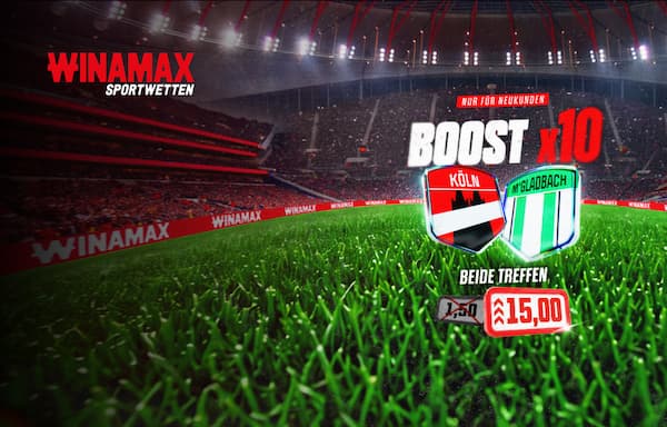 Winamax Boost zu Köln vs Gladbach