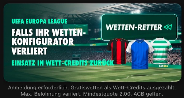 Bet365 Wetten Retter zum 3. Spieltag der Europa League
