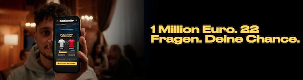 22 richtige Fragen bringen dir 1 Million Euro bei Bwin!
